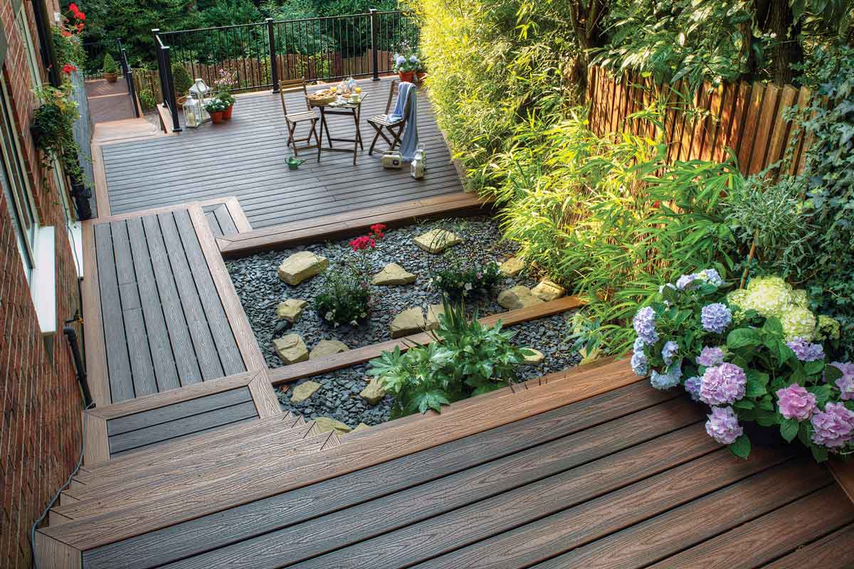 Timber decking installation